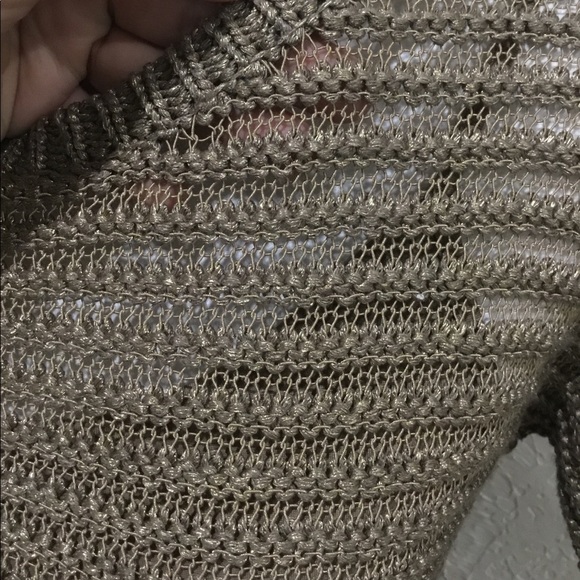 Lauren by Ralph Lauren brown crocheted top size XS - Picture 3 of 7